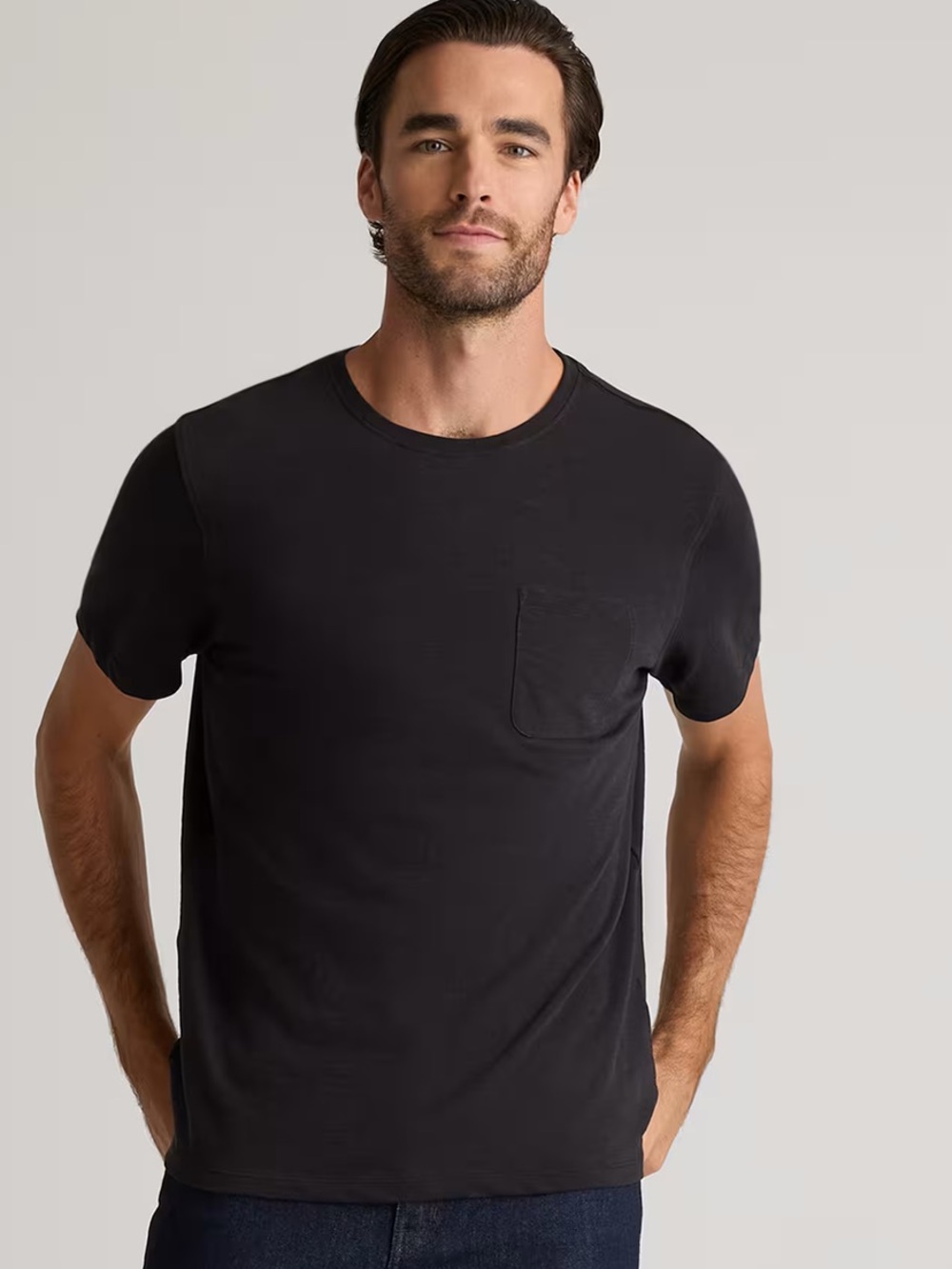 Quince 100% Organic Cotton Slub Pocket Tee Sz M NEW